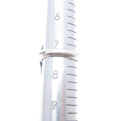 Old Pawn Sterling Silver Vintage Southwestern Royston Turquoise Ring Size 7.5