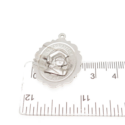 TOWN & COUNTRY 925 Sterling Silver Vintage Graduation Day Charm Pendant