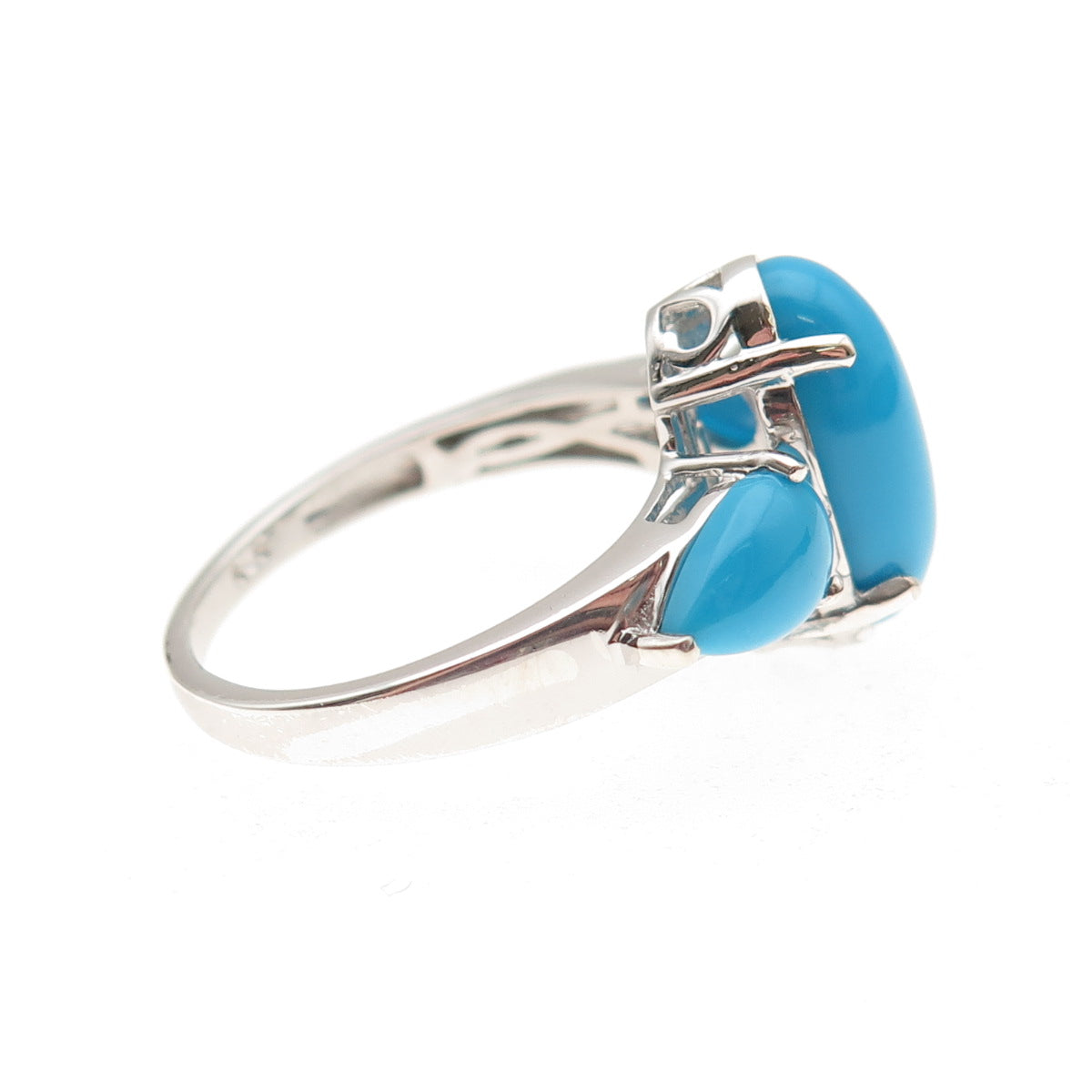 Chuck Clemency 925 Sterling Silver Real Sleeping Beauty Turquoise Ring Size 8