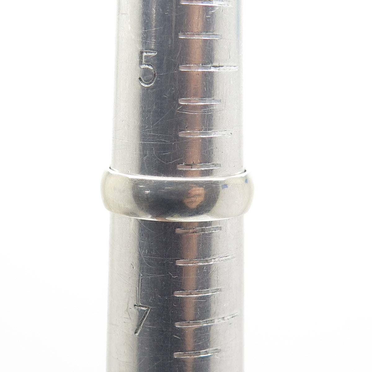 925 Sterling Silver Classic Wedding Band Ring Size 6.25