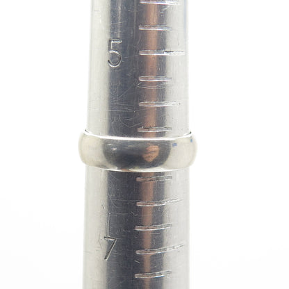 925 Sterling Silver Classic Wedding Band Ring Size 6.25