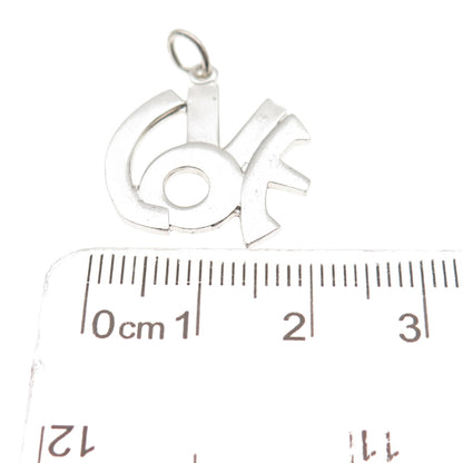 Griffith & Sons 925 Sterling Silver Vintage Love Mini Charm Pendant