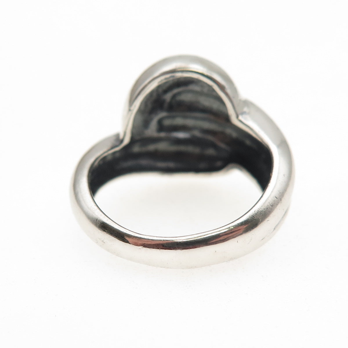 Chapal Zenray 925 Sterling Silver Vintage Modernist Oxidized Ring Size 5.75