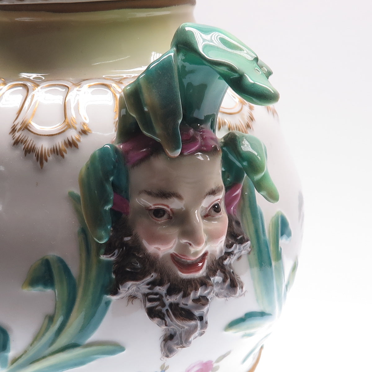 KPM Royal Porcelain Factory Berlin Antique Late XIX Hand-Painted Porcelain Urn