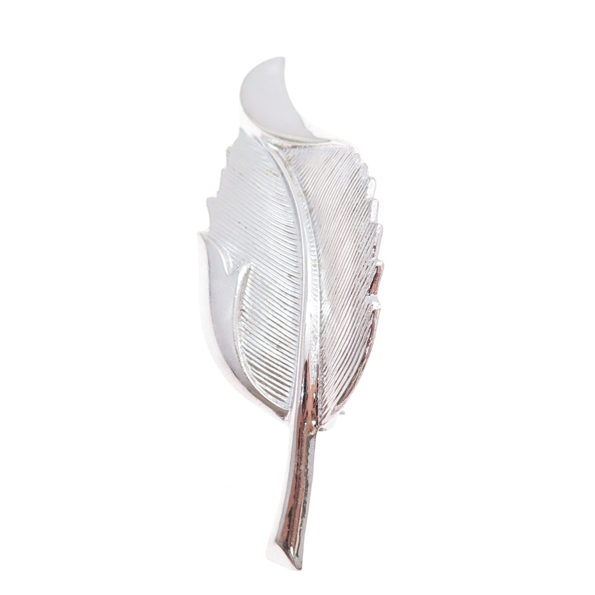 DANECRAFT 925 Sterling Silver Vintage Modenrist Floral Leaf Pin Brooch