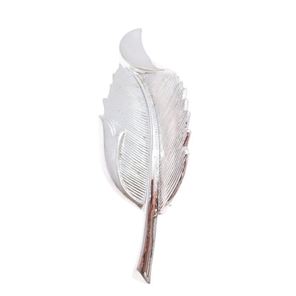 DANECRAFT 925 Sterling Silver Vintage Modenrist Floral Leaf Pin Brooch