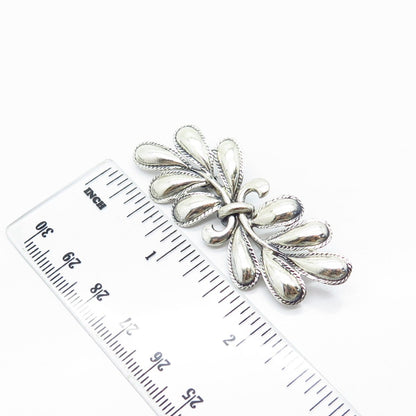 925 Sterling Silver Vintage Danecraft Modernist Pin Brooch