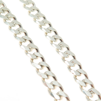 925 Sterling Silver Curb Link Bracelet 8.25"