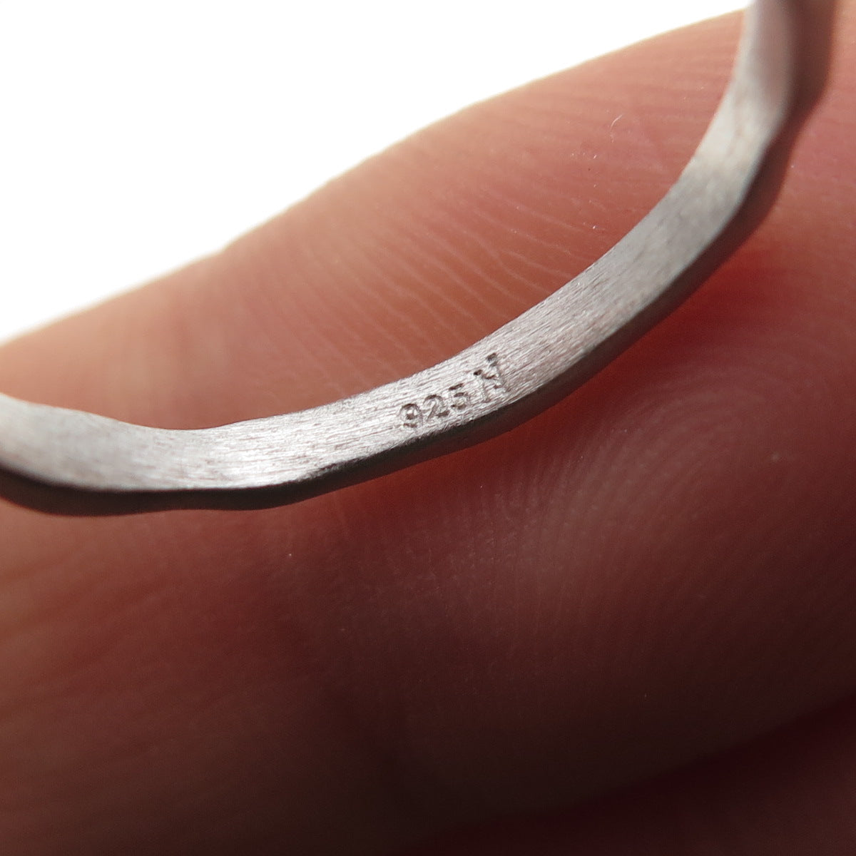 925 Sterling Silver Real Black Onyx Triangle Ring Size 5.5