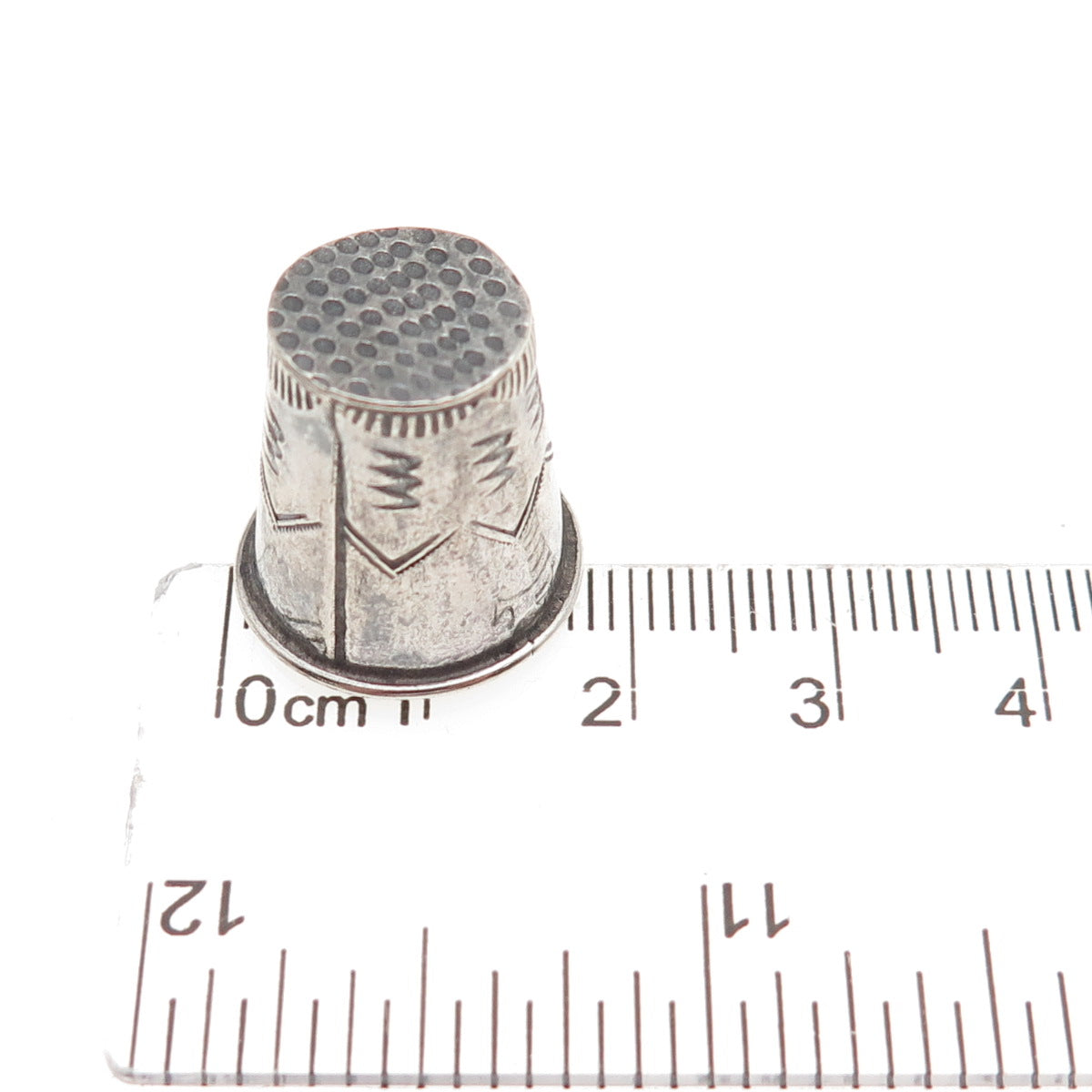 Old Pawn 925 Sterling Silver Vintage Southwestern Tribal Sewing Thimble