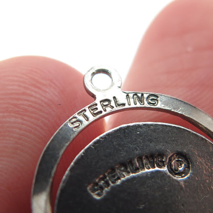 FRENCH & FRANKLIN Sterling Vintage Enamel Convention Hall Atlantic City Pendant