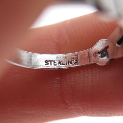 Bell Trading Post Old Pawn 925 Sterling Silver Vintage Turquoise Ring Size 4.25