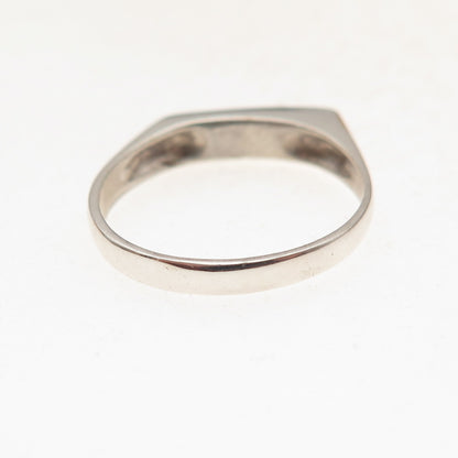 Old Pawn 925 Sterling Silver Vintage Southwestern Black Onyx Ring Size 6.75