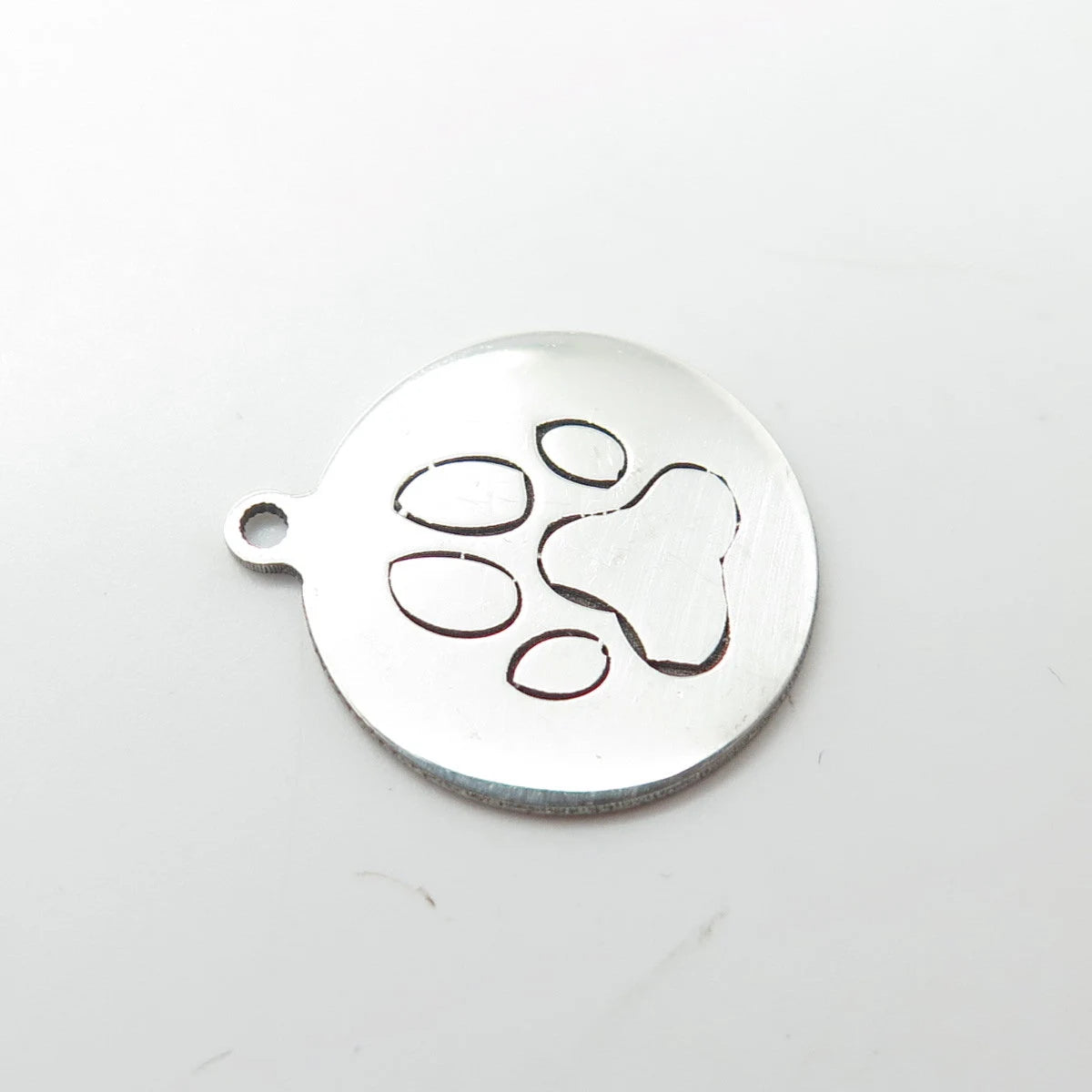 925 Sterling Silver USA Two In Town Paw Charm Pendant