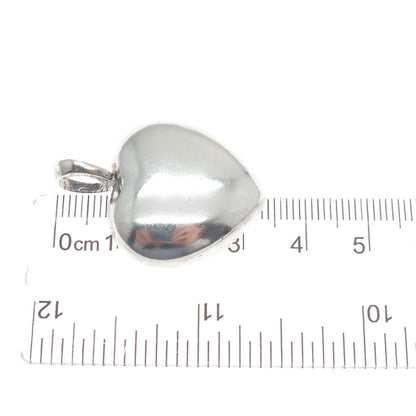 JBNI Bijoux D'Amour 925 Sterling Silver Vintage Heart Dome Pendant