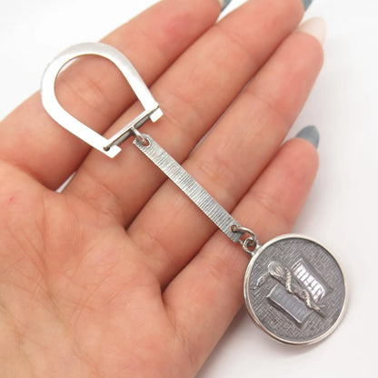925 Sterling Silver Vintage Snake Key Ring