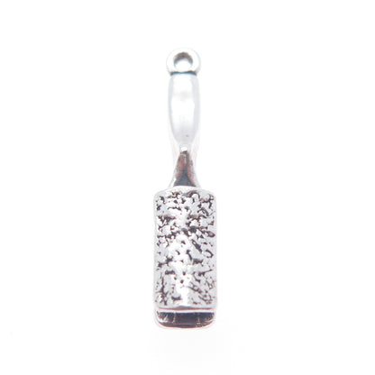 SUNWEST 925 Sterling Silver Vintage Hairbrush Charm Pendant