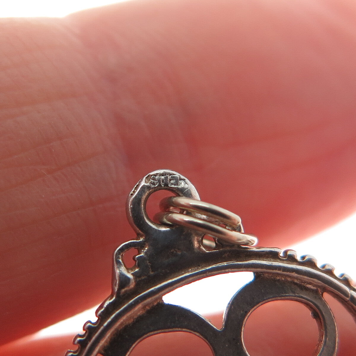 925 Sterling Silver Vintage Key to Heaven Charm Pendant