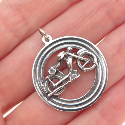Payton Pepper & Sons 925 Sterling Silver Vintage 1969 Birmingham Bicycle Pendant