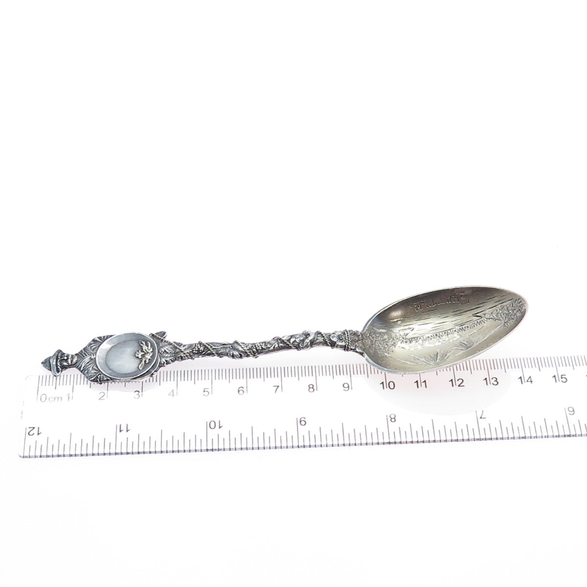 JOSEPH MAYER Sterling Vintage Mt. Rainier Seattle States & Cities Coffee Spoon