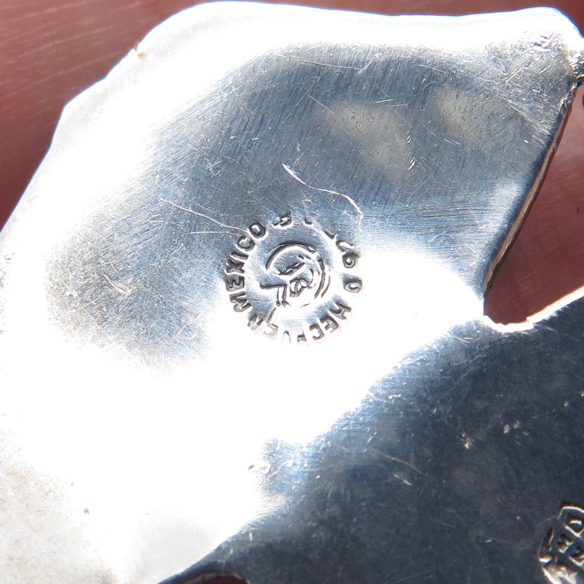 925 Sterling Silver Vintage Mexico Butterfly Wing Link Bracelet 7"