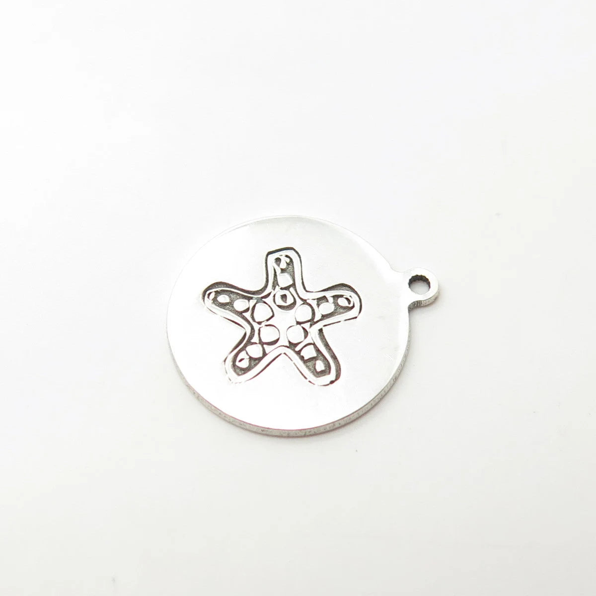 925 Sterling Silver USA Two In Town Starfish Charm Pendant