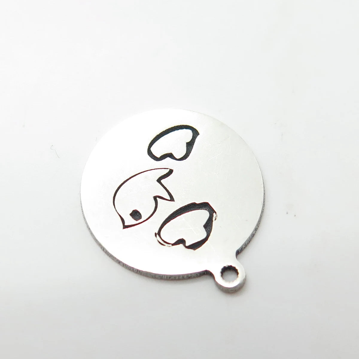 925 Sterling Silver USA Two In Town Bird Charm Pendant