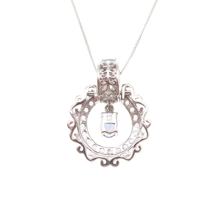 Chuck Clemency 925 Sterling Silver Real Tanzanite Cuban Chain Necklace 20"