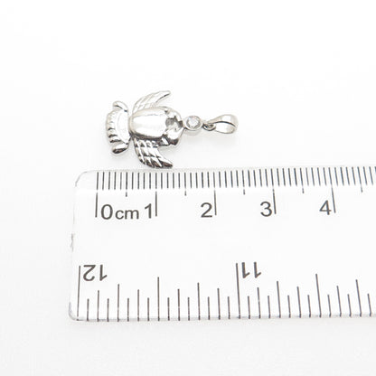 925 Sterling Silver Vintage C Z Cancer Zodiac Sign Minimalist Charm Pendant