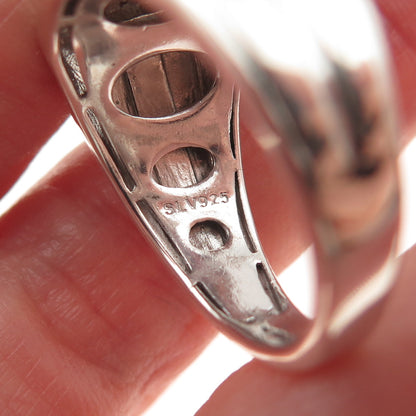 SLV Sadye L Vassil 925 Sterling Silver Real Round-Cut Diamond Ring Size 10