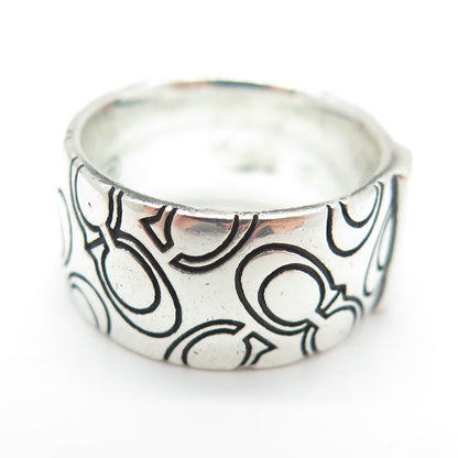 COACH 925 Sterling Silver Modernist Ring Size 6.5