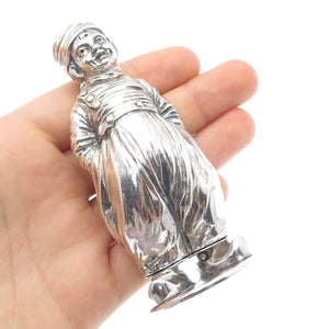 BERTHOLD HERMANN MULLER 925 Sterling Antique 1914 Dutch Boy Salt / Pepper Shaker
