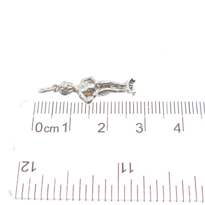 925 Sterling Silver Vintage Manneken Pis 3D Charm Pendant