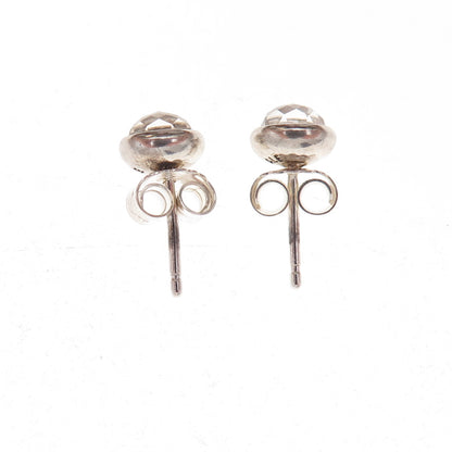 Pandora 925 Sterling Silver Clear Crystal April Birthstone Droplet Stud Earrings