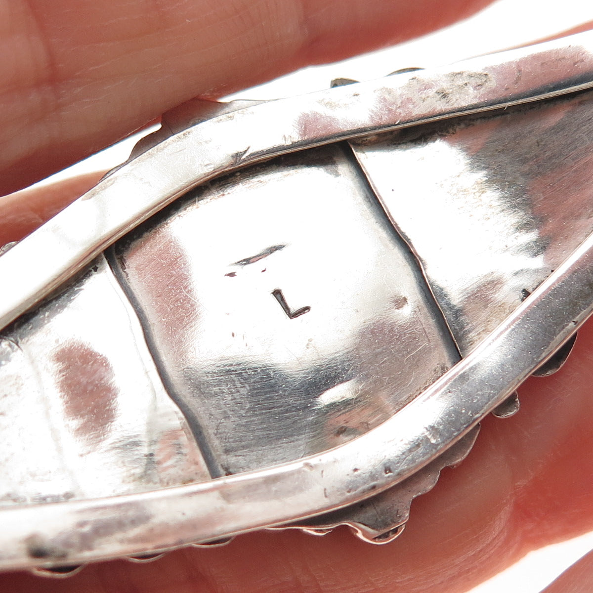 Leeann Lee Navajo Old Pawn Sterling Vintage Charoite Adjustable Bracelet 6.5"