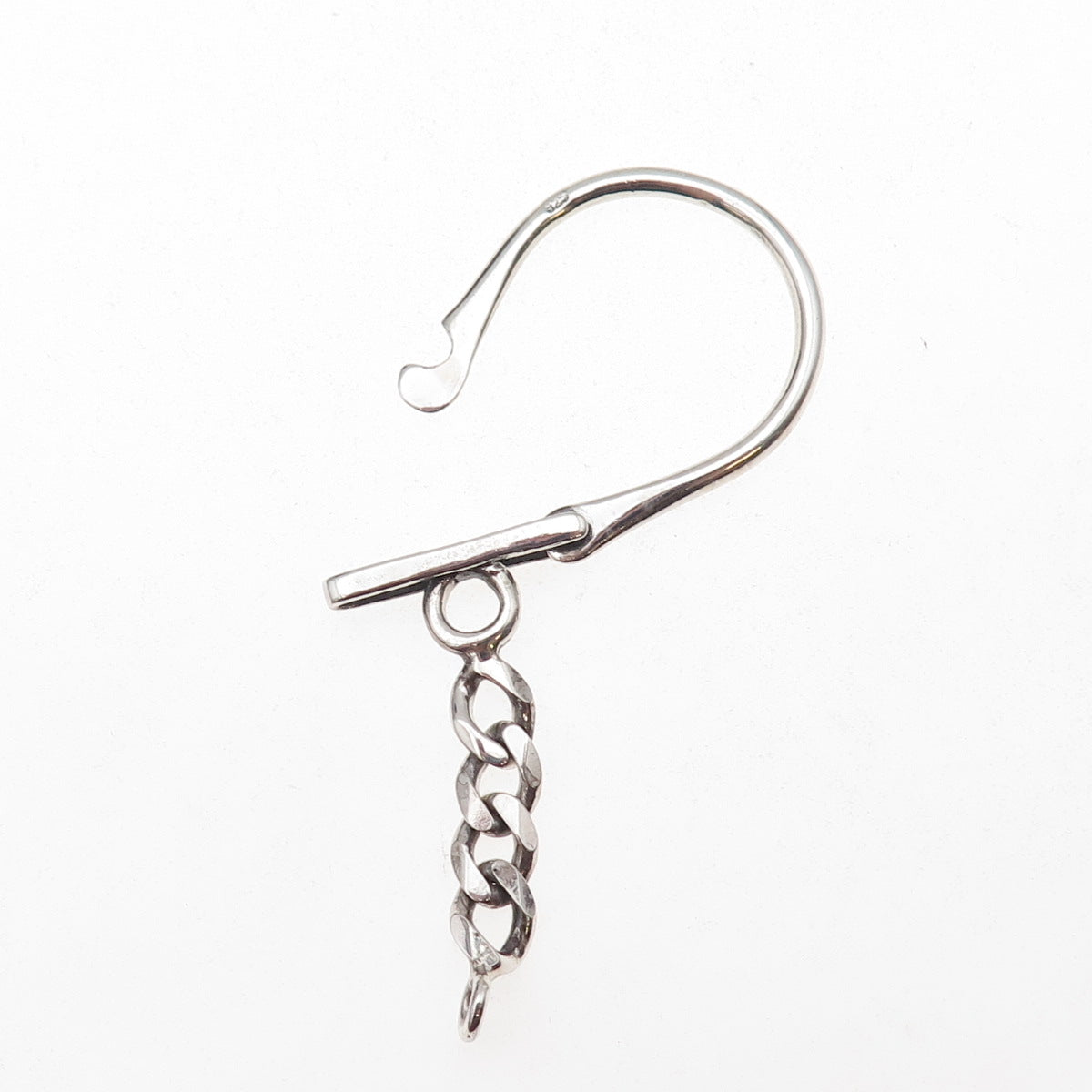 925 Sterling Silver Vintage Key Chain Ring Holder