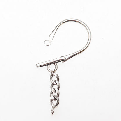 925 Sterling Silver Vintage Key Chain Ring Holder