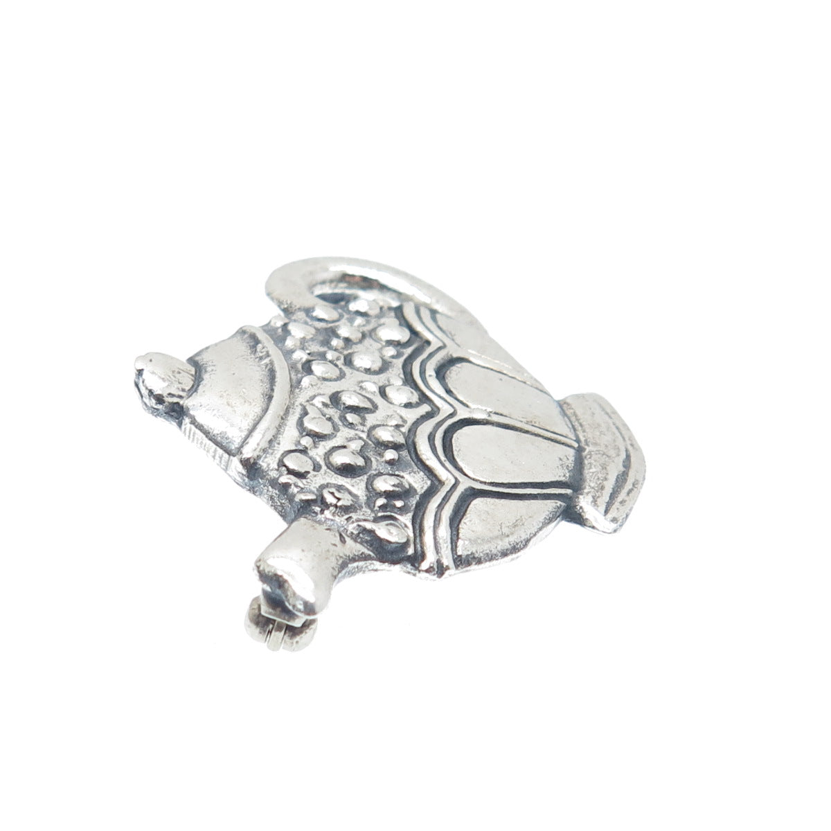 MARY ENGELBREIT 925 Sterling Silver Vintage Teapot Oxidized Pin Brooch