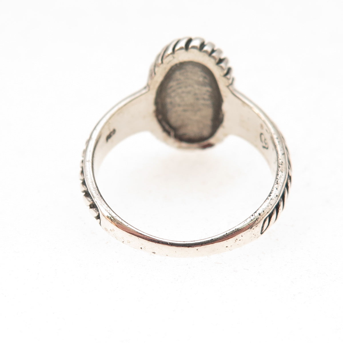 Brighton 925 Sterling Silver Vintage Oxidized Ring Size 7.75