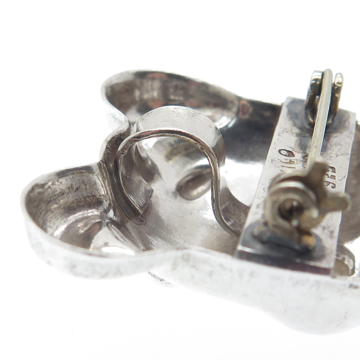 925 Sterling Silver Vintage Mexico Teddy Bear Pin Brooch / Pendant