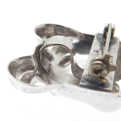 925 Sterling Silver Vintage Mexico Teddy Bear Pin Brooch / Pendant