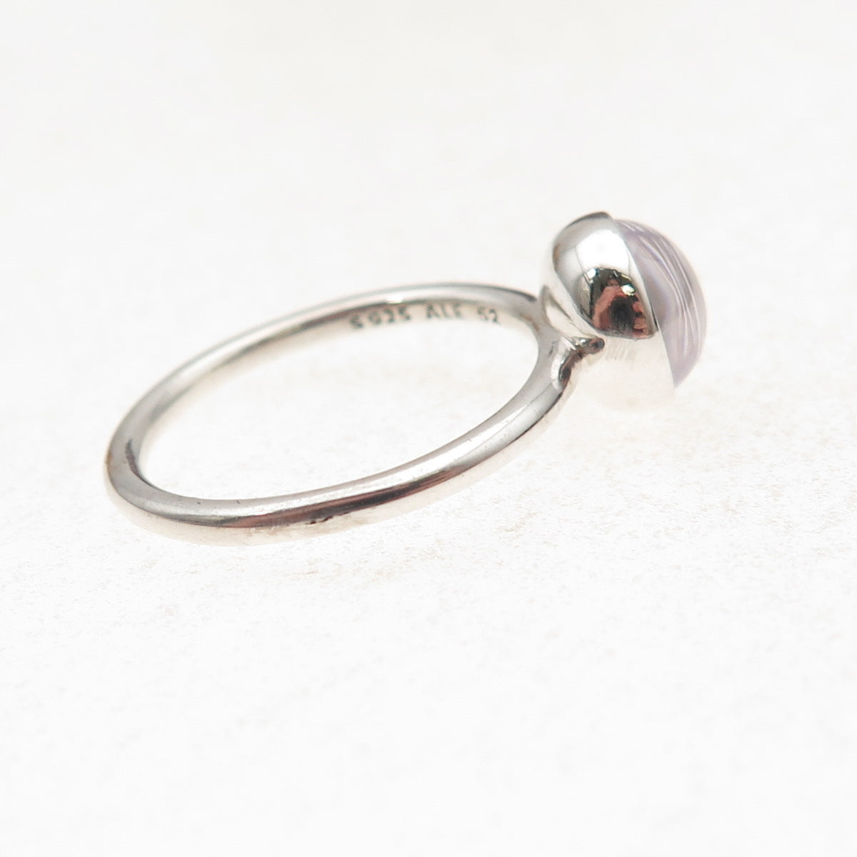 Pandora Sterling Silver Clear Crystal April Birthstone Droplet Ring Size 6.25