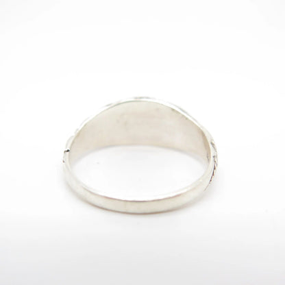 925 Sterling Silver Vintage Braided Ring Size 7.25
