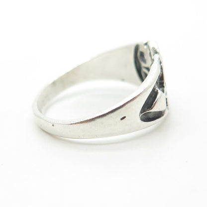 925 Sterling Silver Vintage England Celtic Knot Ring Size 5.5