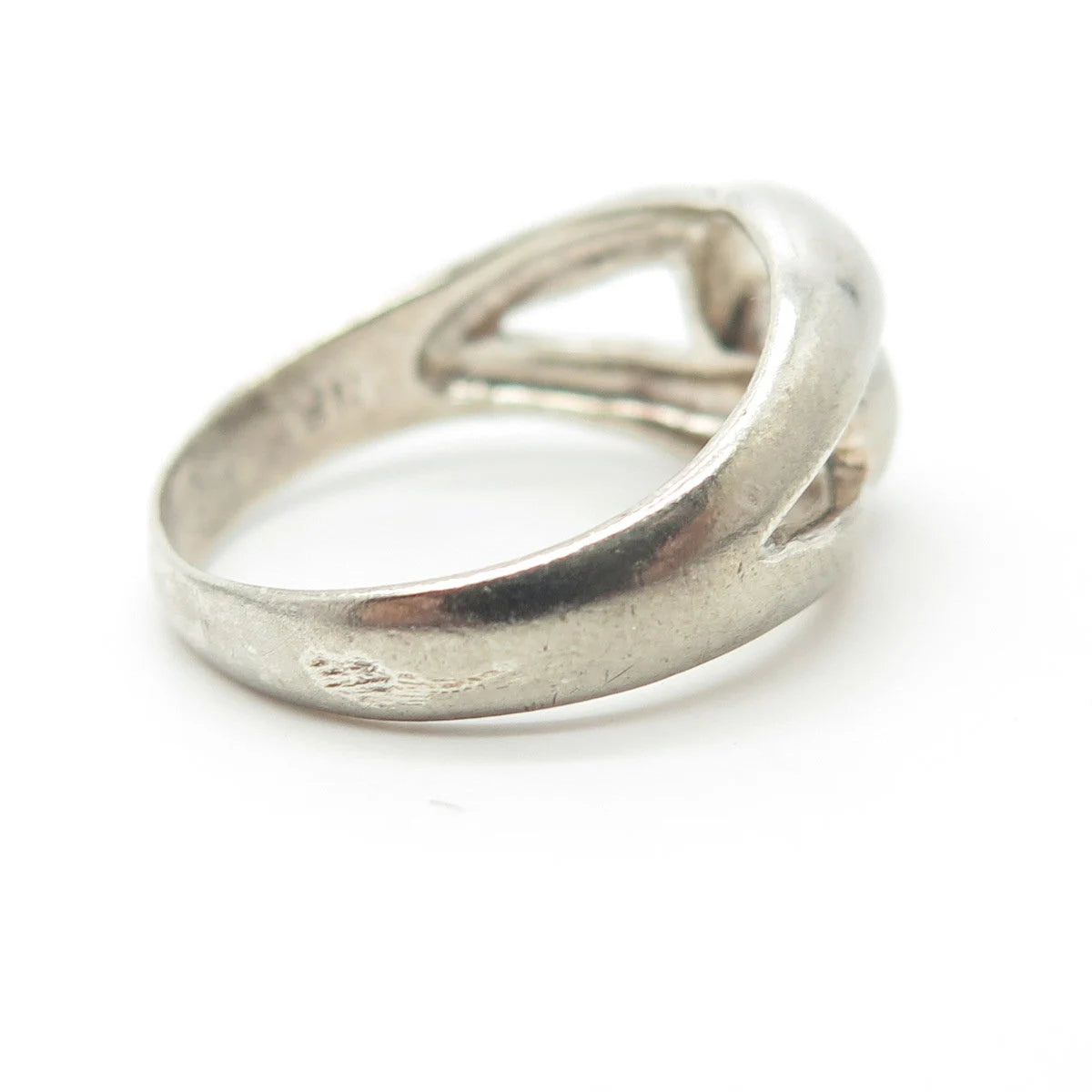 925 Sterling Silver Vintage Chapal Zenray Modernist Ring Size 6