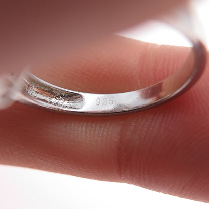 JANE SEYMOUR 925 Sterling Silver Real Peridot & White Topaz Ring Size 6.75