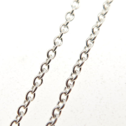 Theo Fennell 925 Sterling Silver Vintage London Cable Chain Necklace 16-18"