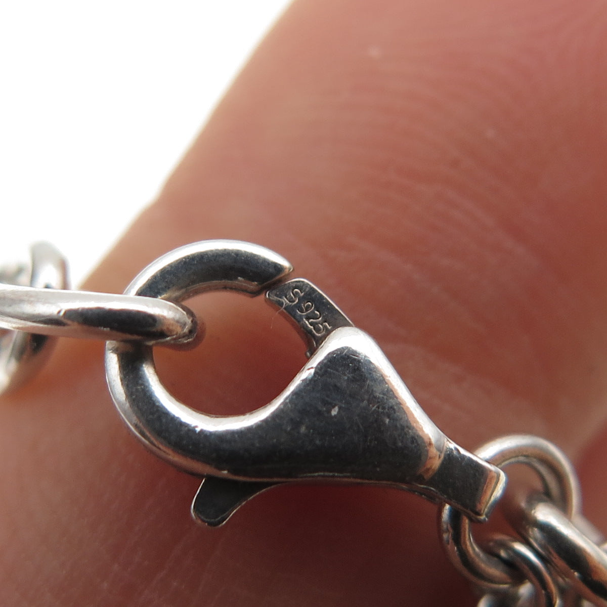 PANDORA 925 Sterling Silver Cable Link ID Bracelet 7"