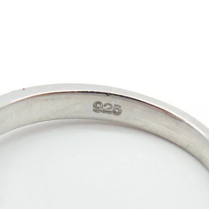925 Sterling Silver Round-Cut Lavender C Z Ring Size 7