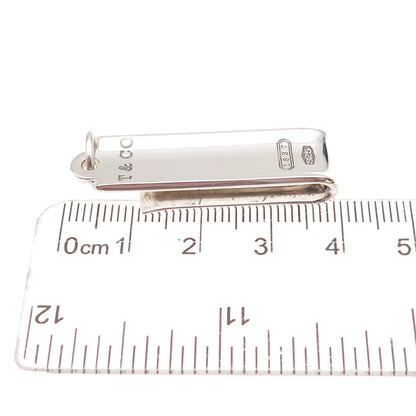 Tiffany & Co. 925 Sterling Silver Vintage 1837 Collection Bar Charm Pendant